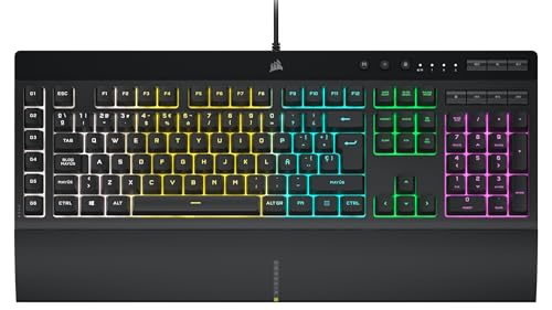 Corsair K55 RGB Pro Teclado para Juegos con Teclas de Membrana - Negro