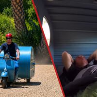 Un ingeniero ha inventado una camper que es tirada por una Vespa de 6 CV. Ahora el problema es para homologarla