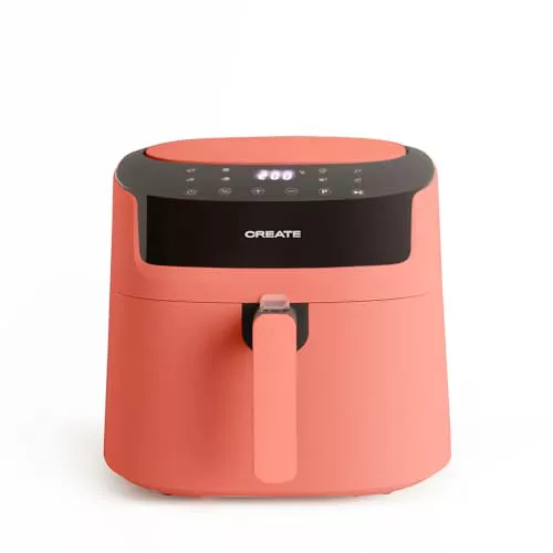 CREATE/FRYER PRO LARGE/Freidora de aire sin Aceite 6,2L Terracota / 8 programas automáticos, selector de temperatura 40-200°, 1800W