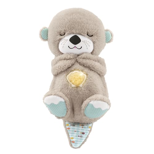 Fisher-Price Nutria Hora de Dormir - Peluche Musical - Con Movimiento, Sonidos y Luces Relajantes - Regalo para Bebés de 0+ Meses (FXC66)