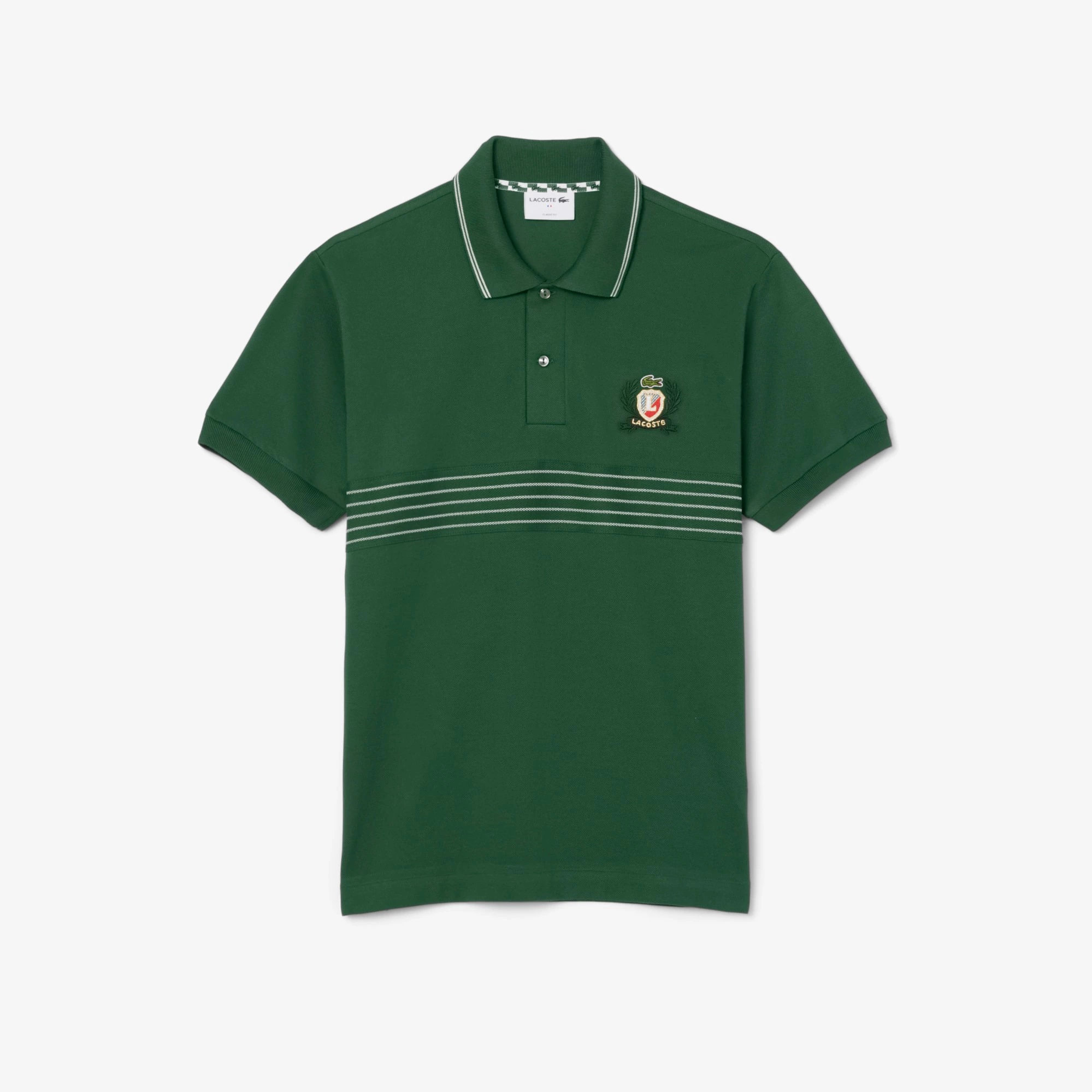 Polo de corte clásico L.12.12 con escudo bordado
