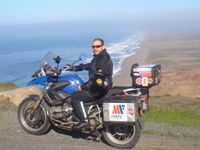 América en moto. Point Reyes. La playa de Francis Drake 