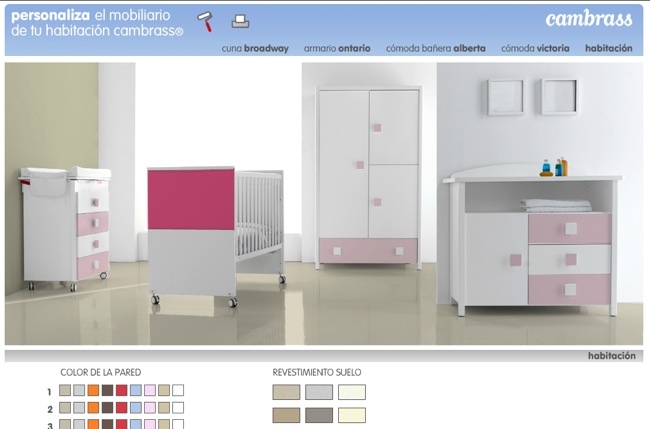 El color en la habitación del bebé