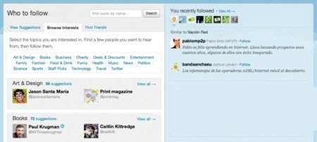 Twitter está probando Who To Follow, una nueva pestaña con sugerencias sobre usuarios a seguir