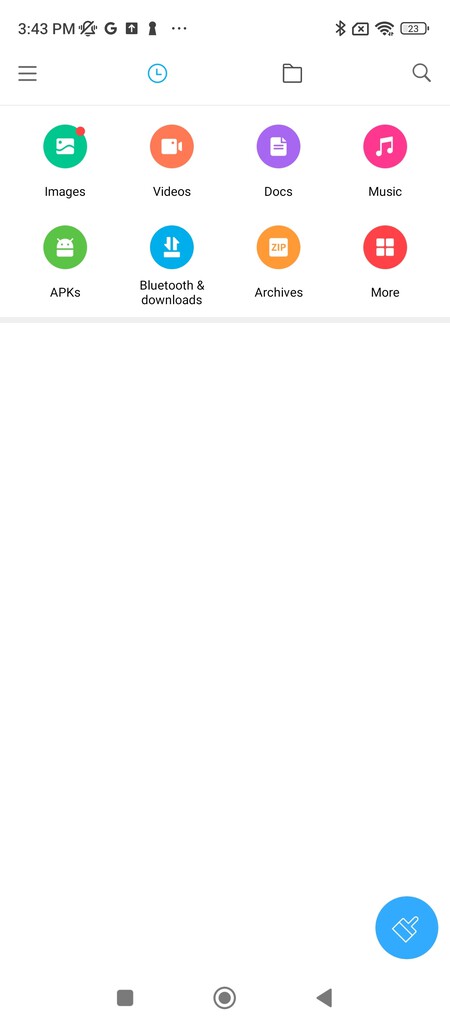 File explorer on Android