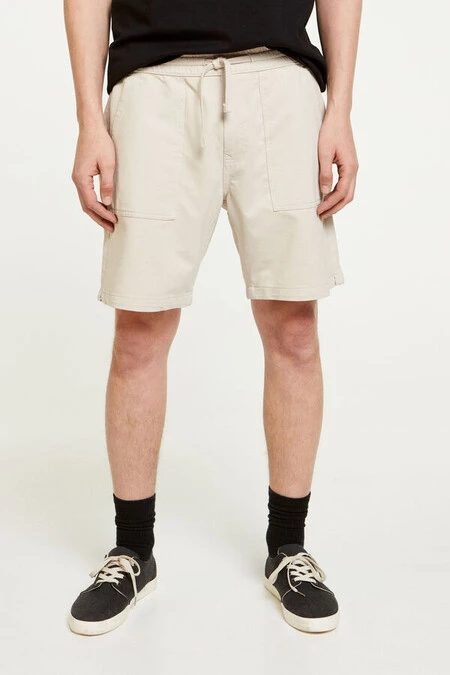 Bermuda felpa ligera bolsillos