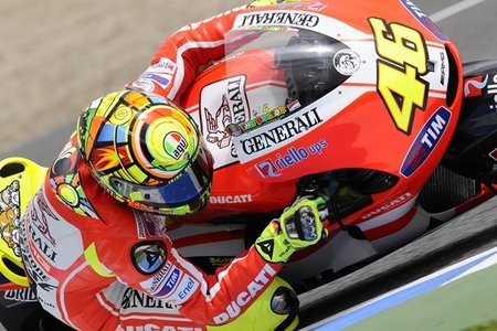 Valentino Rossi estará hoy en Jerez probando la Ducati Desmosedici GP12