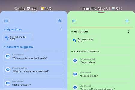 Asistente de Google de colores: cambiaría de color según el fondo de pantalla