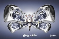 "Spring is here", Vespas y mariposas