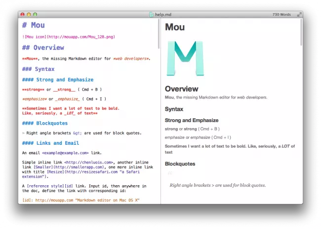 mou markdown