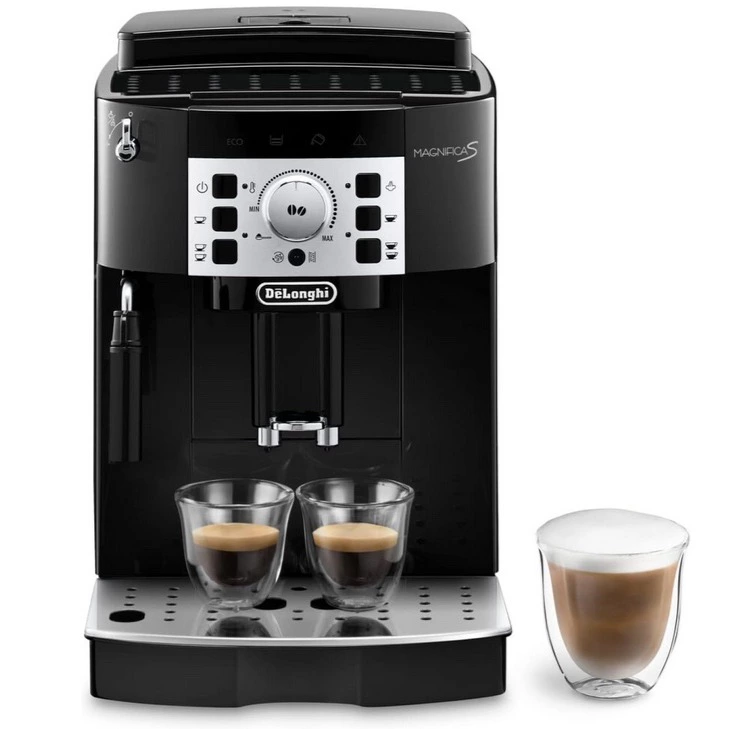 Cafetera superautomática - De'Longhi Magnifica S ECAM22.113.B, Molinillo integrado, Sistema Thermoblock, Vaporizador, 1450 W, 15 bar, Negro