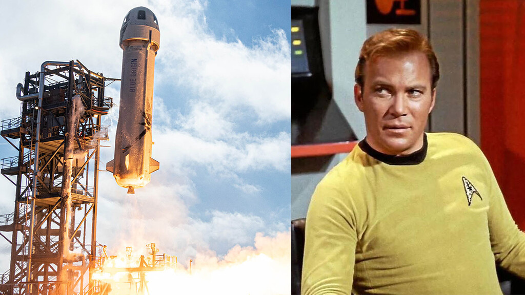 De la ficción a la realidad, William Shatner, capitán de la USS Enterprise en Star Trek, irá al espacio en el próximo vuelo de Blue Origin