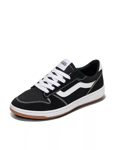 Vans Ryland LS, Zapatillas Hombre, Suede Canvas Black White 43 EU