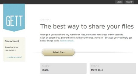 Ge.tt, un servicio para compartir archivos que no necesita registro