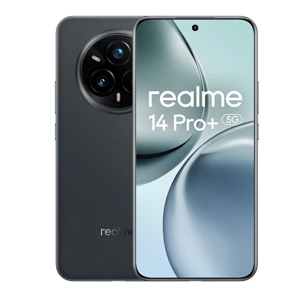 Móvil - realme 14 Pro+, Gris, 512 GB, 12 GB RAM, 6.83" Curva cuádruple sin biseles, Qualcomm Snapdragon® 7s de 3.ª generación, 6000 mAh