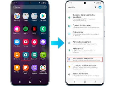 Actualizaciones Samsung