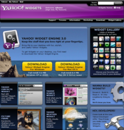 Yahoo! Widgets, o cómo Yahoo! planea conquistar tu escritorio