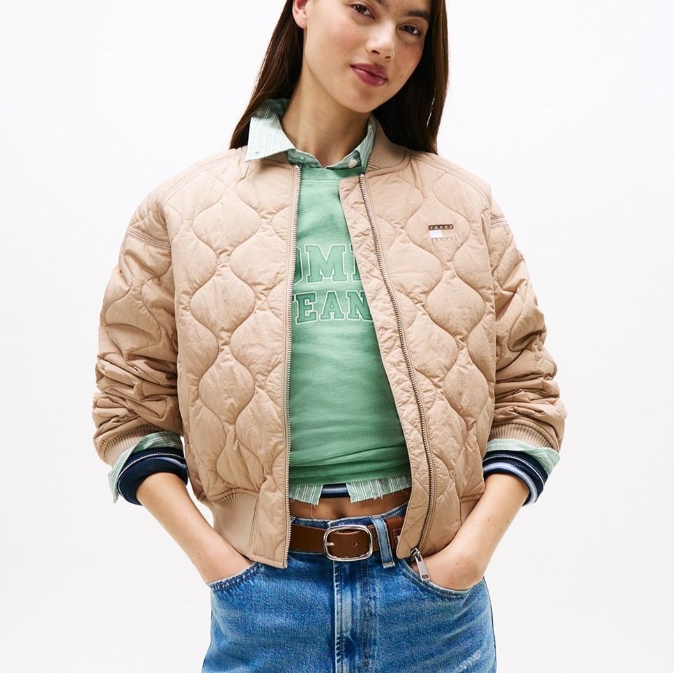 Tommy Jeans - Chaqueta acolchada de mujer con logo a tono.