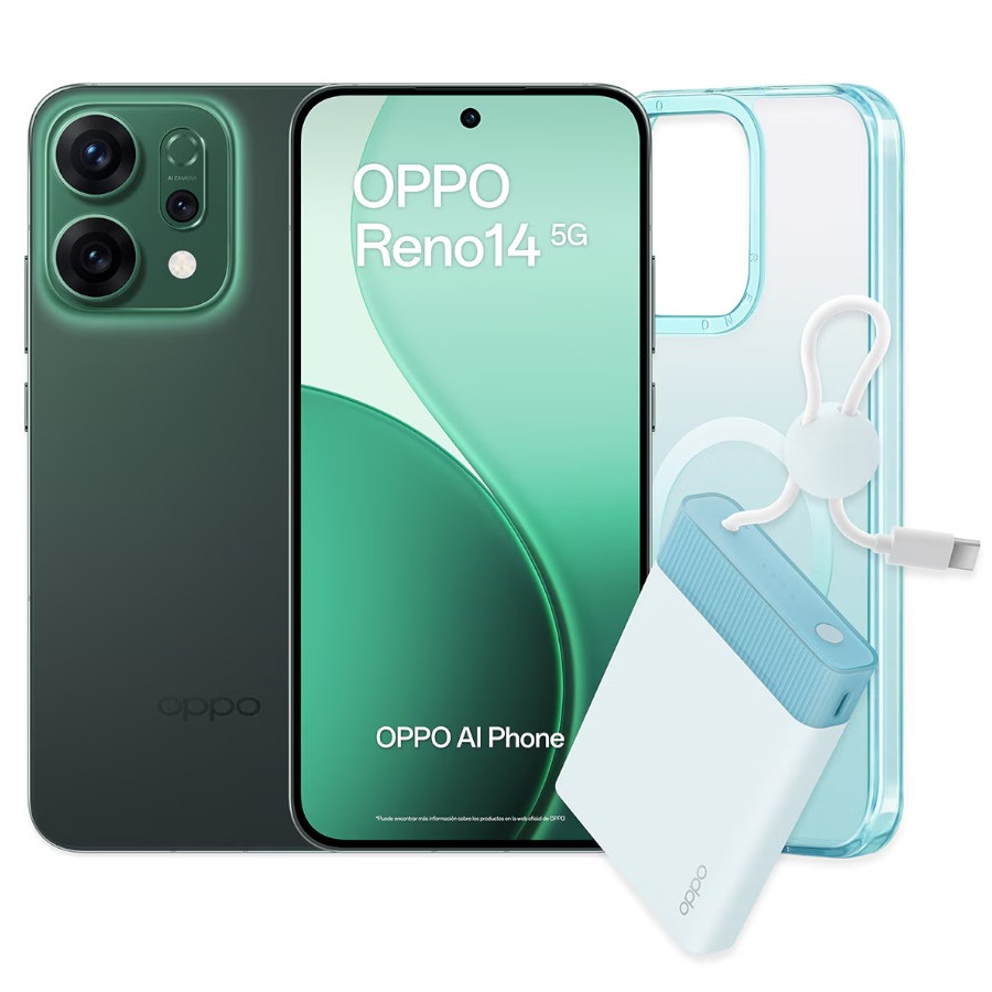 OPPO RENE14 + COVER + POWERBANK