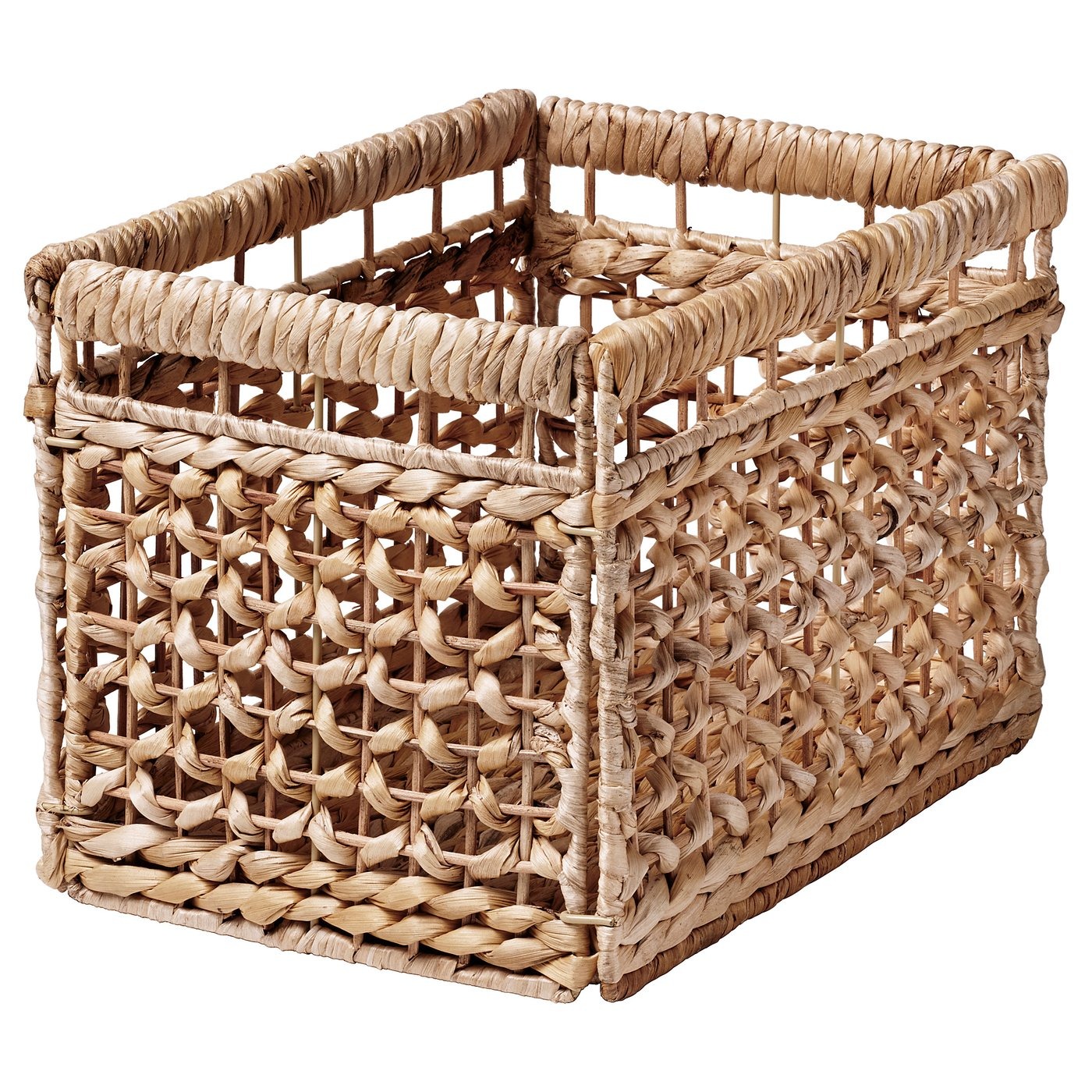 TÄTING
Cesta, jacinto de agua/natural, 35x25x25 cm