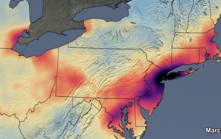 Como resultado de la propagación de COVID-19, la contaminación cae un 30 % en Estados Unidos