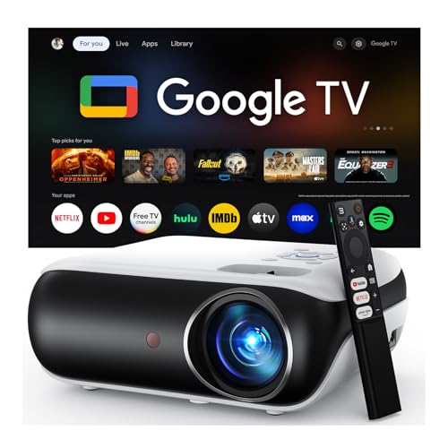 【Google TV Official】 Smart Mini Proyector 4K