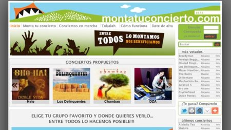 Montatuconcierto, conviértete en promotor y organiza conciertos de tus grupos favoritos