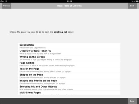 Manual de Note Taker HD