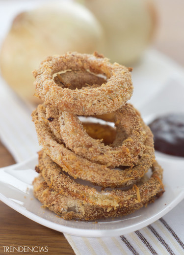 Receta de aros de cebolla al horno