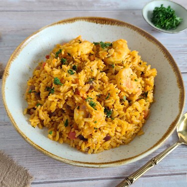 Arroz con camarones al estilo ecuatoriano, una infalible receta del Pacífico