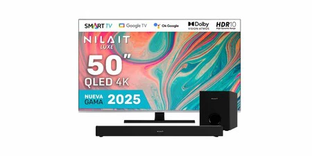Nilait Luxe 50UC8003S + Barra de Sonido con Subwoofer 120W
