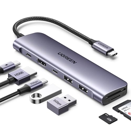 UGREEN Revodok 1071 Hub USB C 7 en 1 Adaptador Multipuerto Docking Station