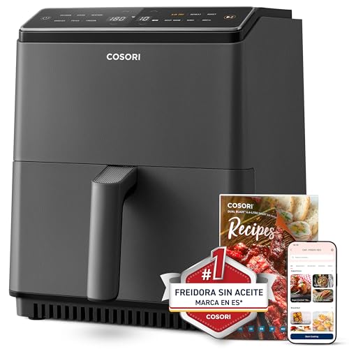 COSORI Freidora de Aire Wifi 6,4 L, Air Fryer con Doble Resistencia