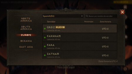 Diablo Immortal Cambiar Servidor