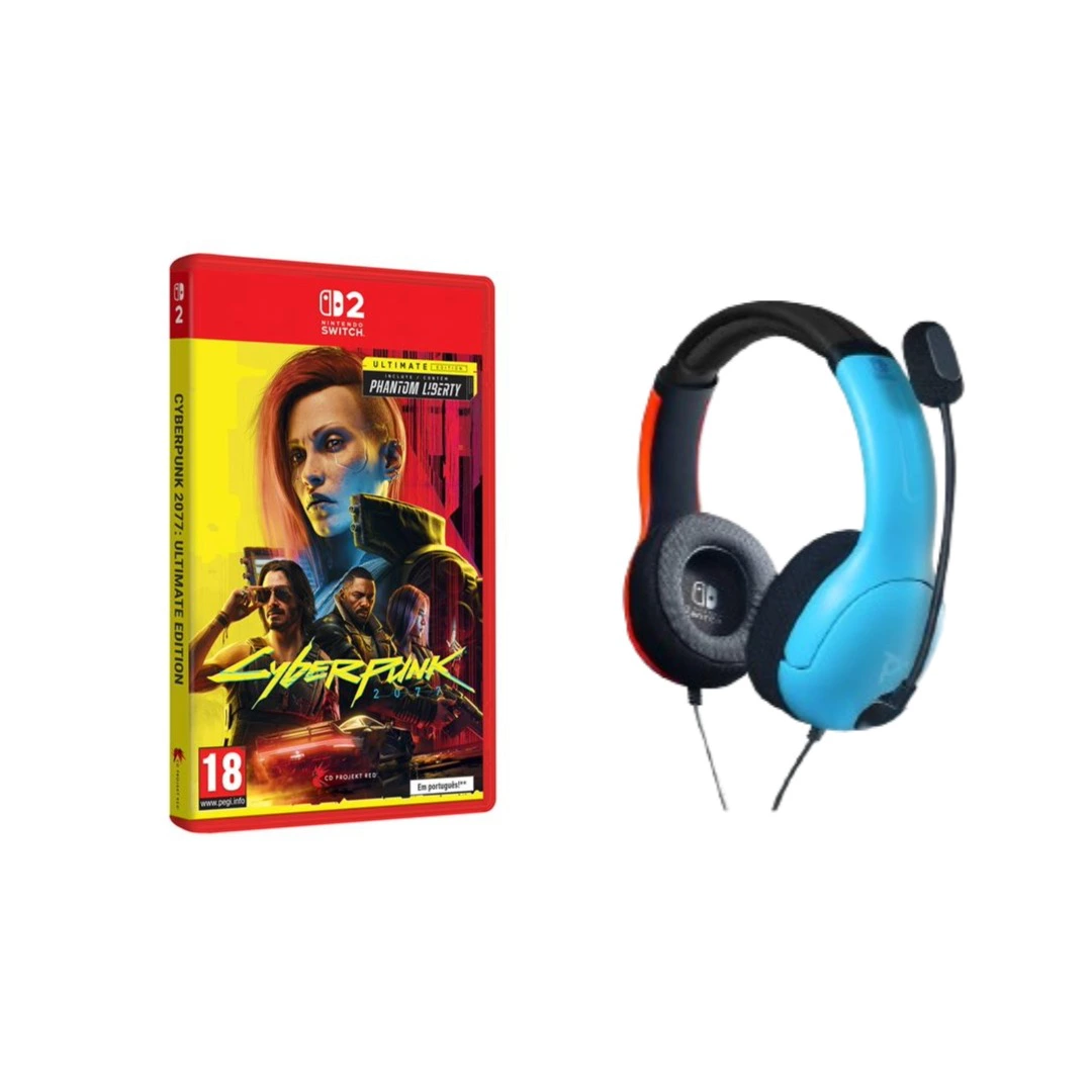 Cyberpunk 2077 Ultimate Edition para Switch 2 + Auriculares Gaming LVL40
