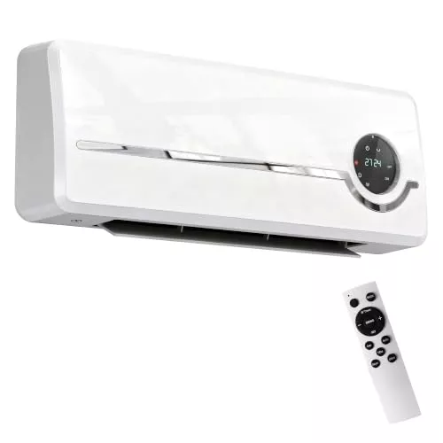 HOMCOM Calefactor Eléctrico Bajo Consumo Cerámico de Pared 2000W 3 Modos