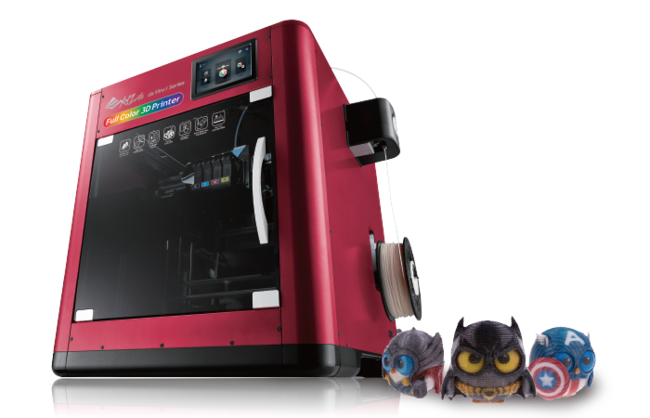 Detalle de la nueva impresora 3D a color daVinciColor de XYZprinting