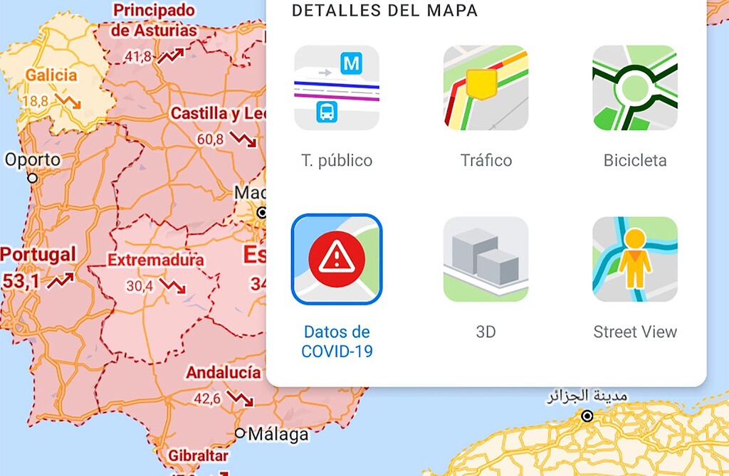 Google Maps ofrece más datos sobre el coronavirus y evita aglomeraciones en el transporte público