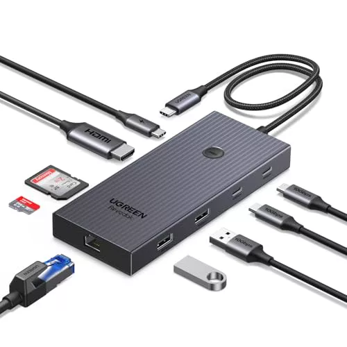 UGREEN Revodok Pro 1091 Hub USB C 9 en 1 Adaptador Tipo C a Multipuerto