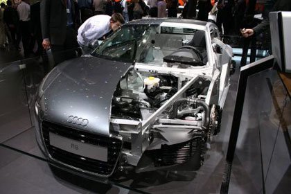 Audi R8 en el Paris Motor Show