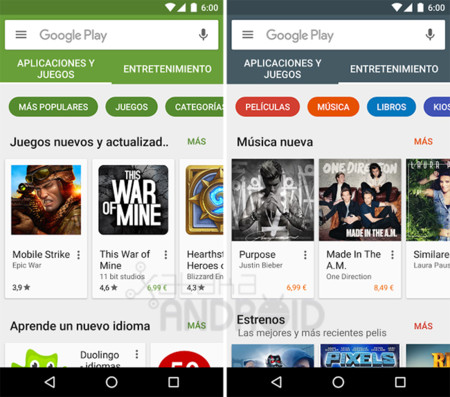 Nuevo Google Play
