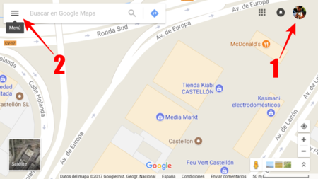 Pulsa Sobre El Menu De Google Maps