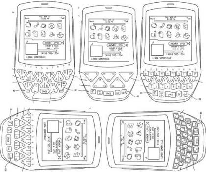 BlackBerry patenta teclado triangular