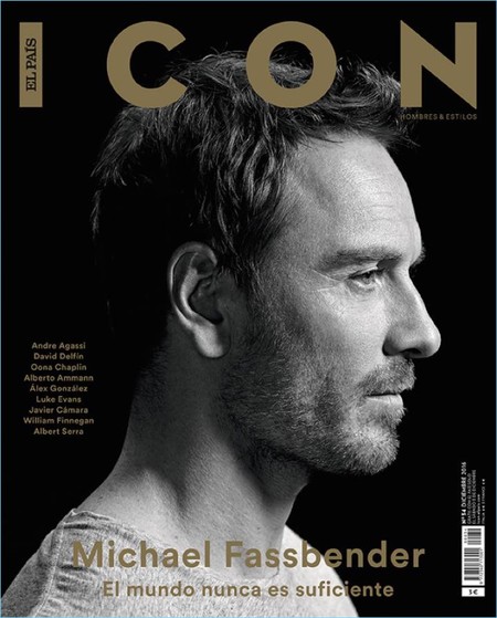 Michael Fassbender de perfil en la portada de Icon El País