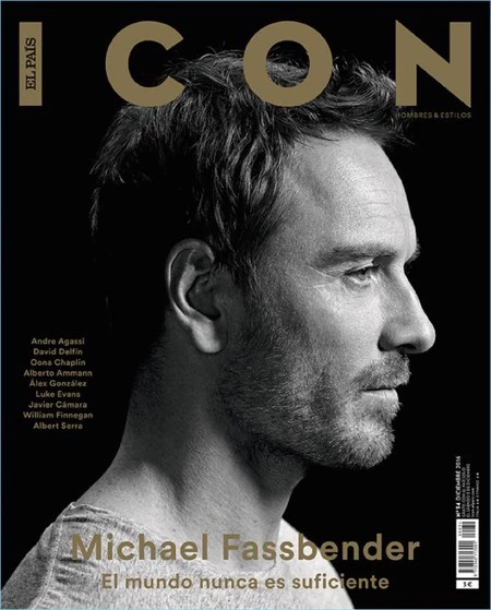Michael Fassbender de perfil en la portada de Icon El País