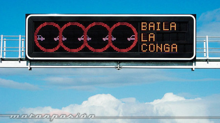 Señal de tráfico hackeada