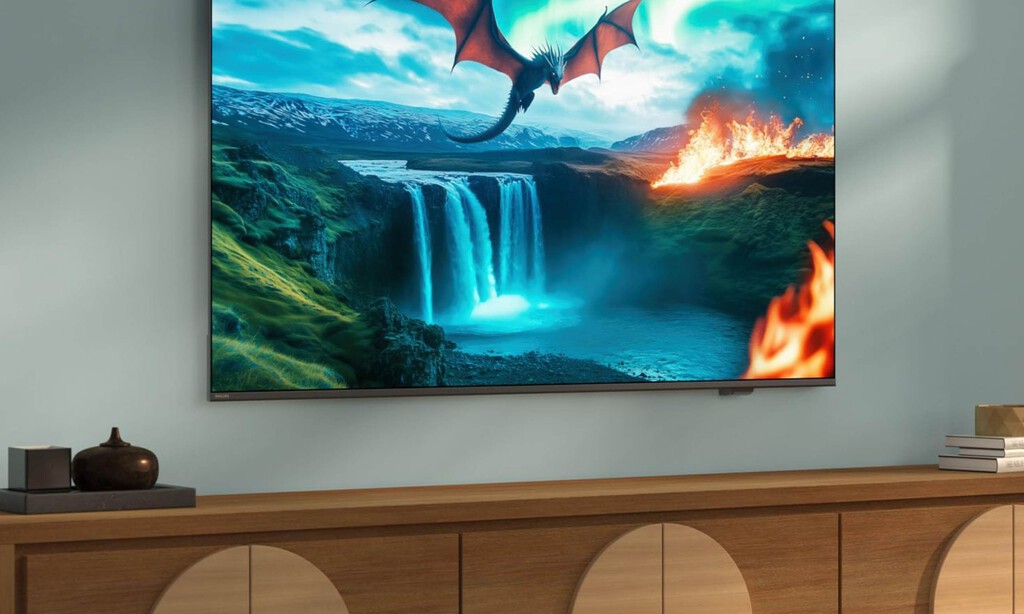 PcComponentes está liquidando (con un 50% de descuento) esta tele grande de 75 pulgadas con Ambilight y Movistar Plus+ gratis