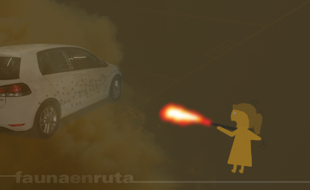 Señoras que te destrozan el coche y se van