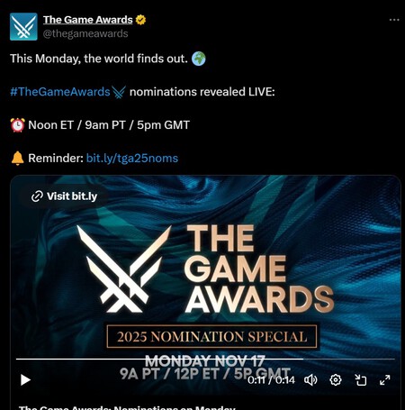 The Game Awards Nominados Goty Mexico