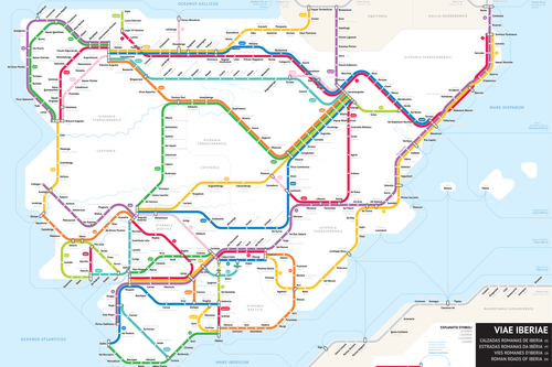 Mapas de Europa como si fueran planos del metro